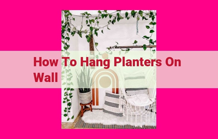 how to hang planters on wall