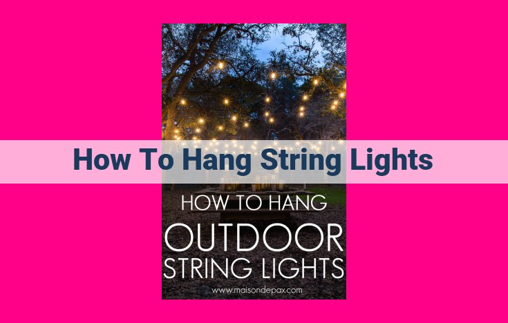 how to hang string lights