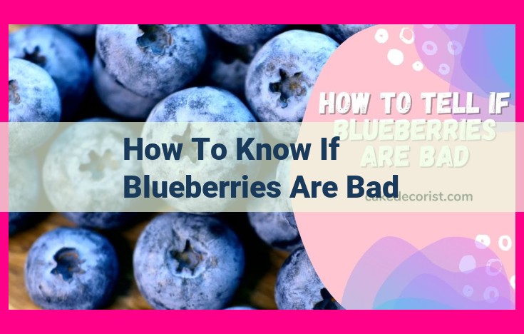 how to know if blueberries are bad