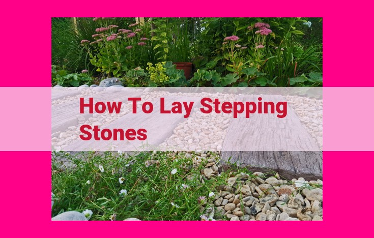 how to lay stepping stones