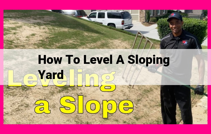 how to level a sloping yard