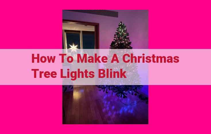 how to make a christmas tree lights blink