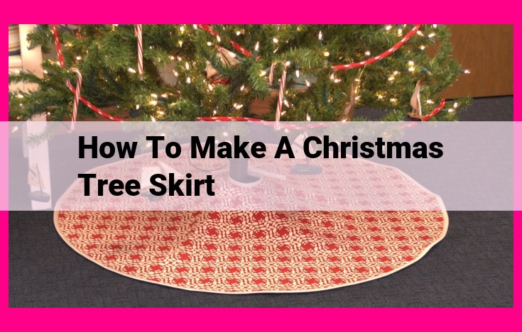 how to make a christmas tree skirt