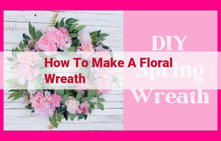 how to make a floral wreath