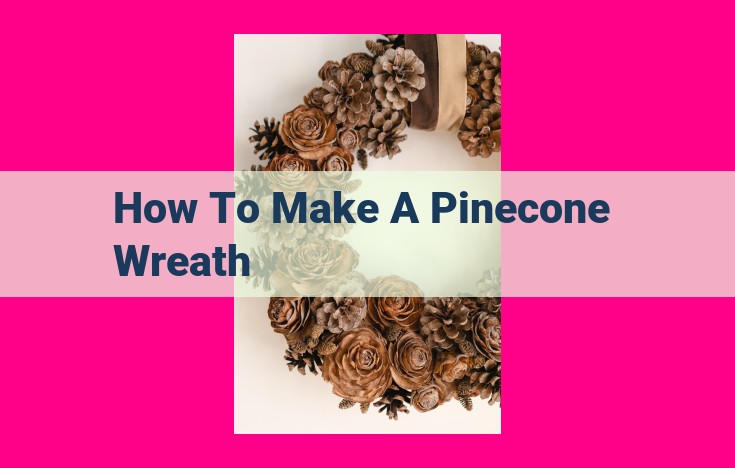 how to make a pinecone wreath