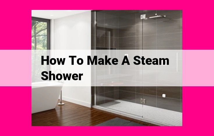 how to make a steam shower