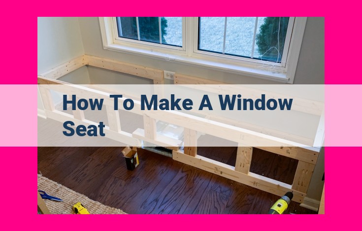 how to make a window seat