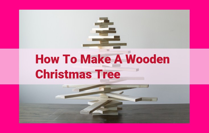 how to make a wooden christmas tree