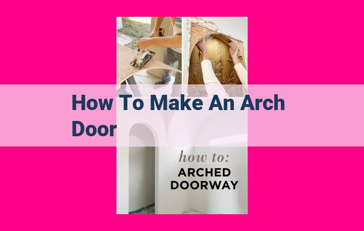 how to make an arch door