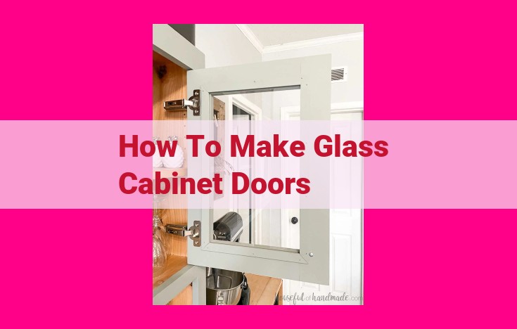 how to make glass cabinet doors