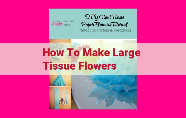 how to make large tissue flowers