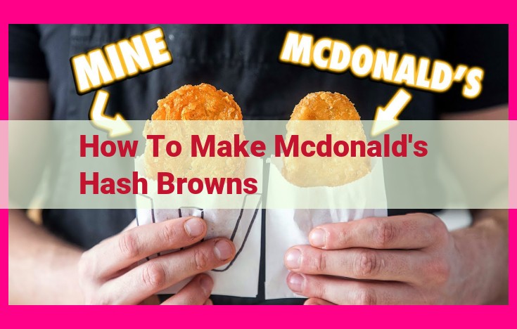 how to make mcdonald's hash browns