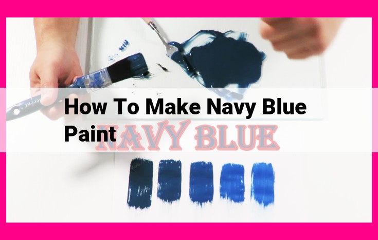 how to make navy blue paint