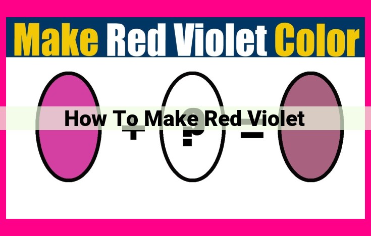 how to make red violet