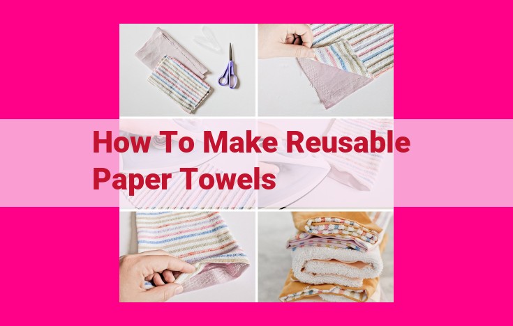 how to make reusable paper towels