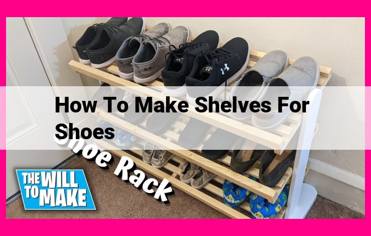 how to make shelves for shoes