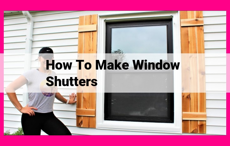 how to make window shutters