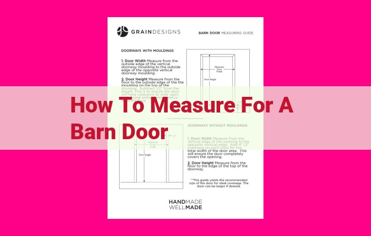 how to measure for a barn door