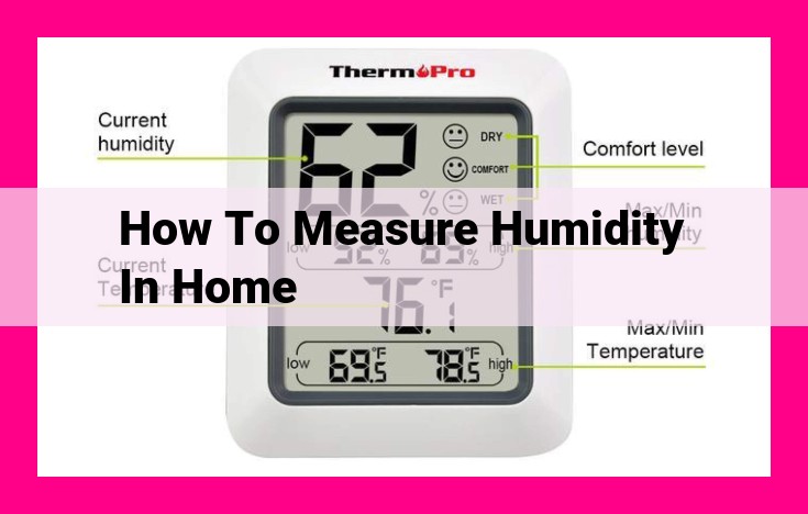 how to measure humidity in home