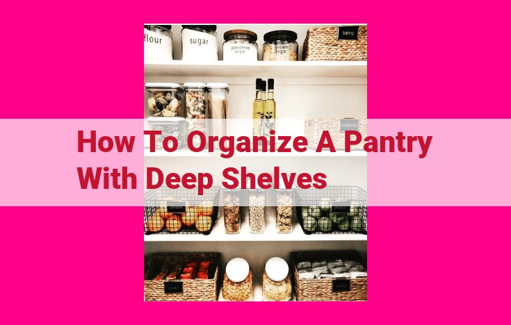 how to organize a pantry with deep shelves