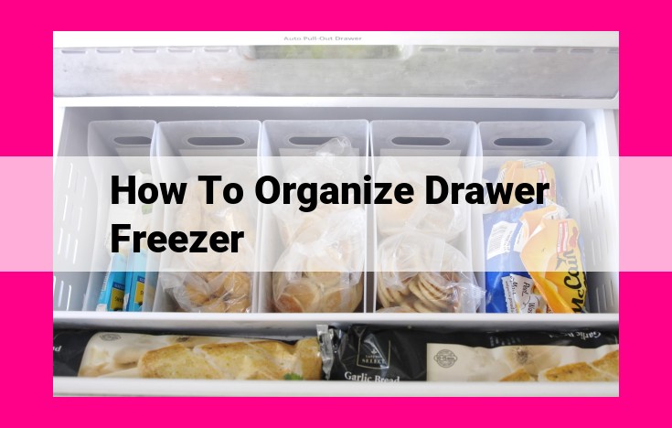 how to organize drawer freezer