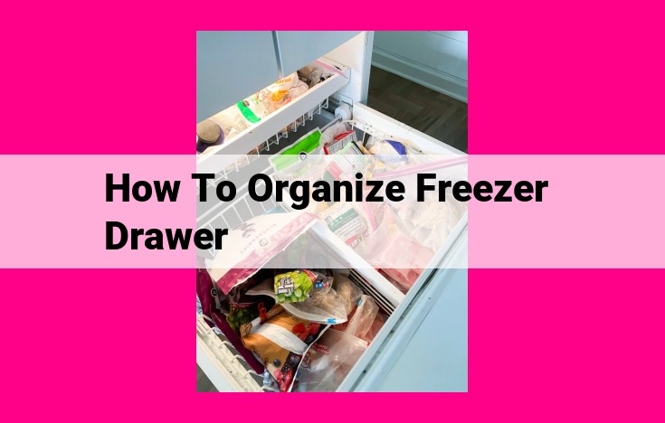 how to organize freezer drawer