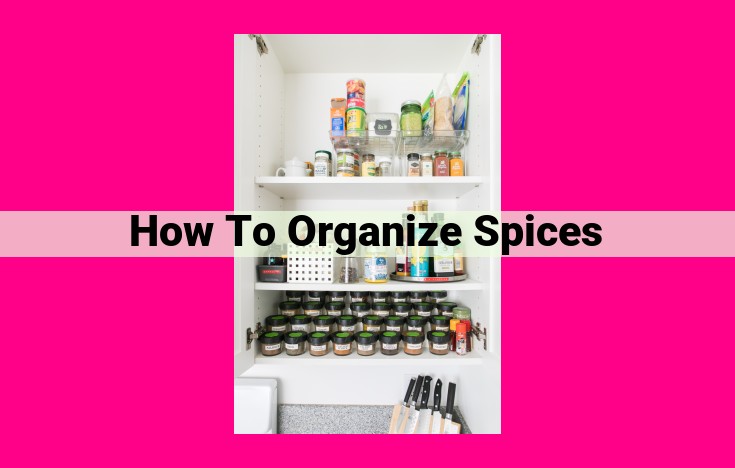 how to organize spices