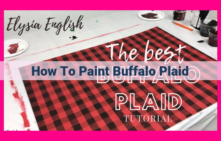 how to paint buffalo plaid