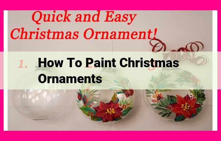 how to paint christmas ornaments