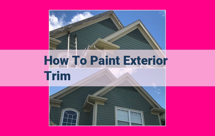 how to paint exterior trim