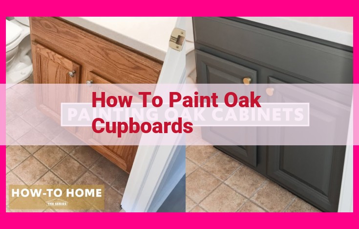 how to paint oak cupboards