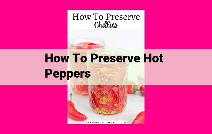 how to preserve hot peppers