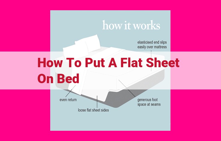 how to put a flat sheet on bed