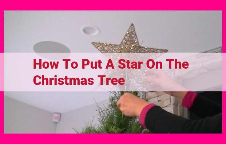 how to put a star on the christmas tree