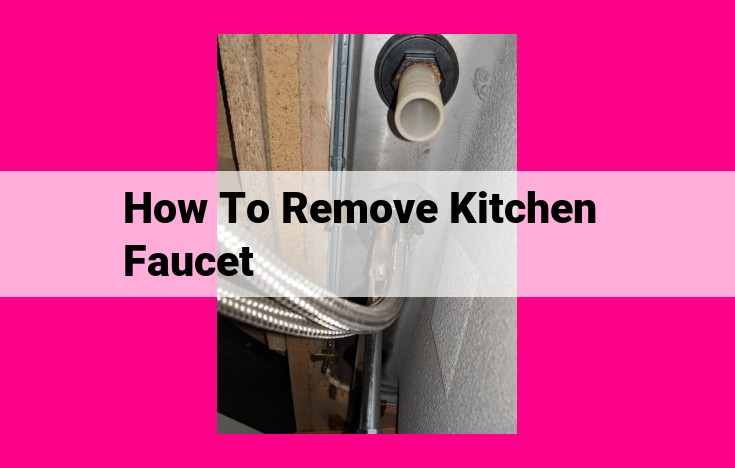 how to remove kitchen faucet