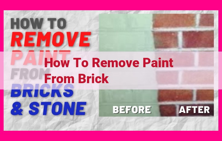 how to remove paint from brick