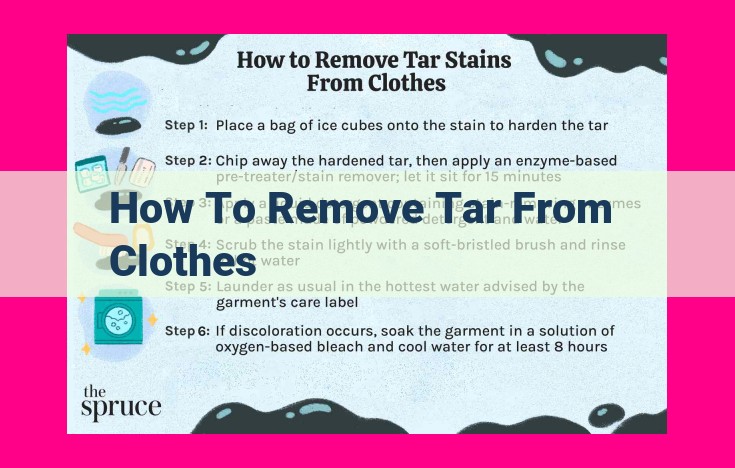 how to remove tar from clothes