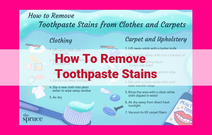 how to remove toothpaste stains