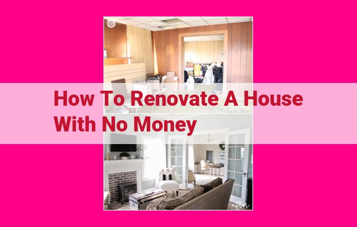 how to renovate a house with no money