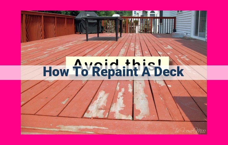 how to repaint a deck