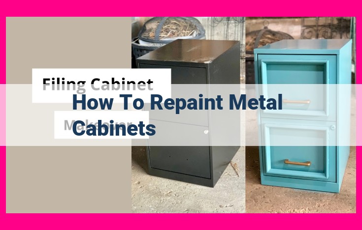 how to repaint metal cabinets