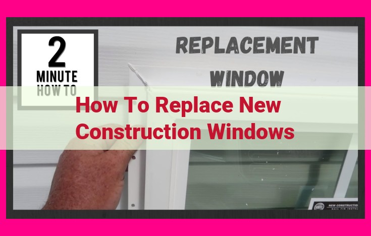 how to replace new construction windows