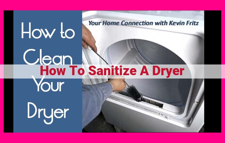 how to sanitize a dryer