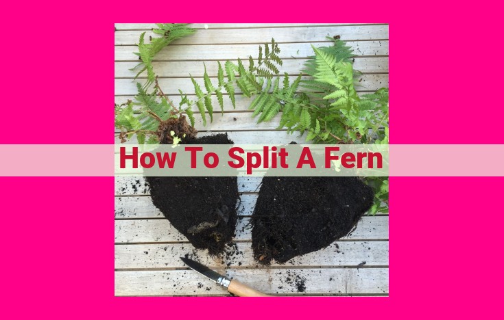 how to split a fern