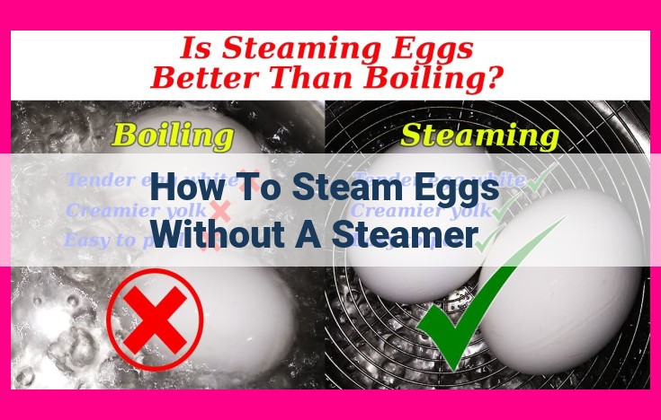 how to steam eggs without a steamer