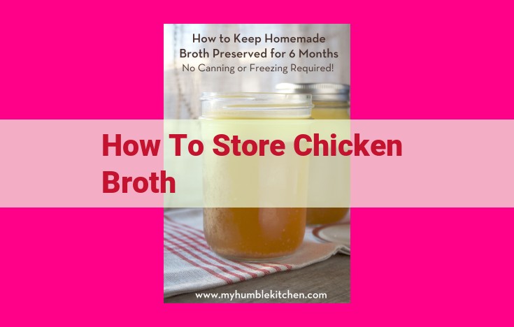 how to store chicken broth