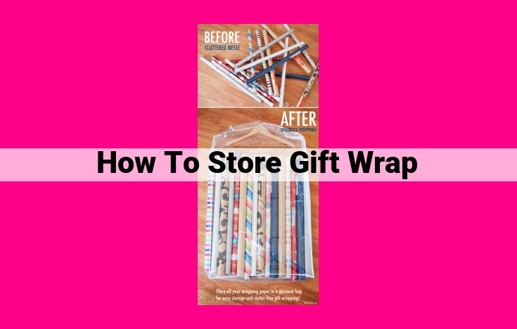 how to store gift wrap