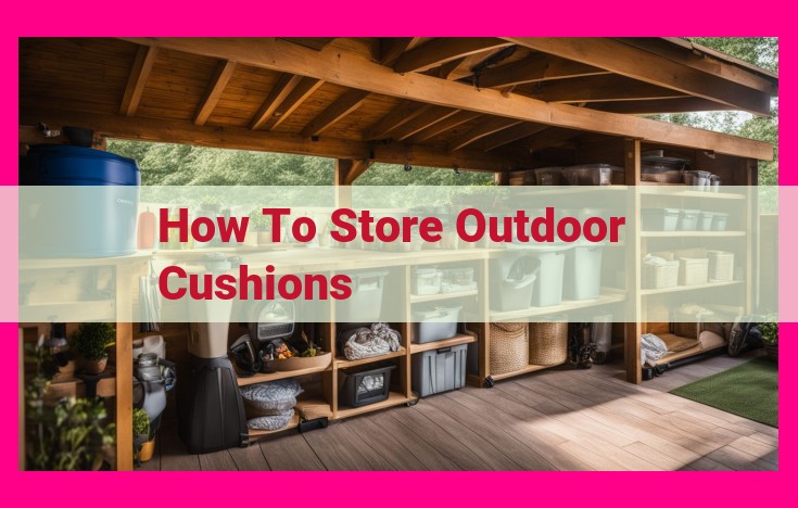 how to store outdoor cushions