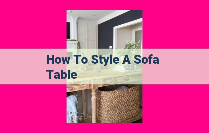 how to style a sofa table