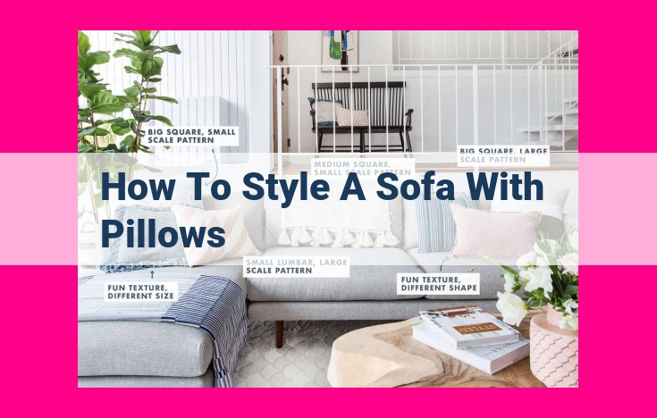 how to style a sofa with pillows